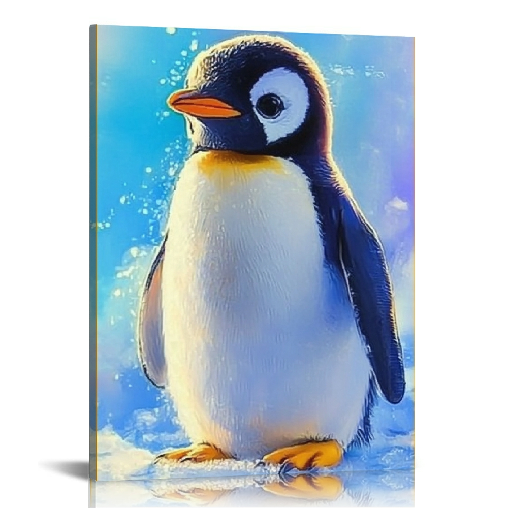 Creowell Penguin Art Modern Canvas Prints Print On Canvas Ready to Hang ...