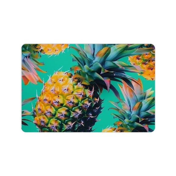 Creowell Pineapple Leaves Diatom Mud Bath Mat Quick Drying Home Use 24x16in