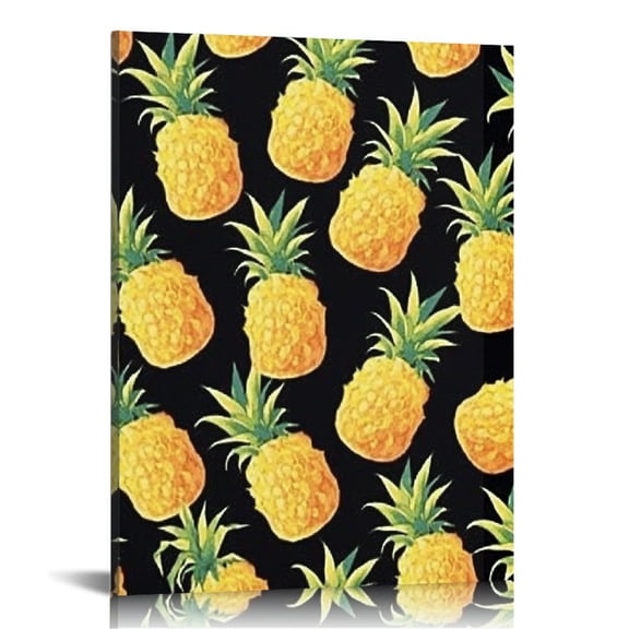 Creowell Pineapples Pattern Canvas Print Wall Art Home Decor 12x16 16x20in