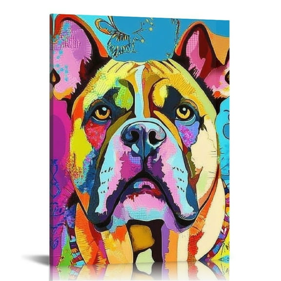 Creowell Pop Art Dogs Canvas Wall Art Home Decor 12x16 16x20 12x16in