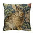 thumbnail image 1 of Creowell Rabbit Floral Beatrix Potter Modern Rustic Decorative Couch Pillow Cases with Zipper Home Decor Throw Pillow Cover 1PC Zipper Closure All Year Round Suitable Size 18x18in, 1 of 5