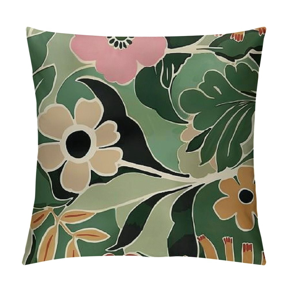 Creowell Retro 70s Groovy Colorful Flowers Floral Blossom Reversible ...