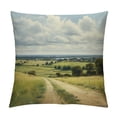 thumbnail image 1 of Creowell Rural Landscape Pillow Covers for Couch Sofa Indoor Outdoor Square Pillowcase 1PC 22x22in, 1 of 5