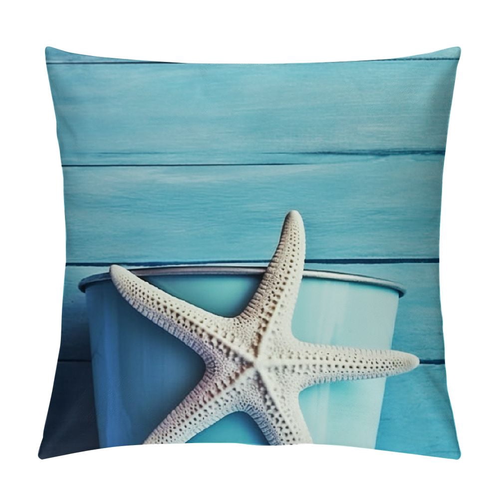 Organic Cotton Pillowcase - Beach Landscape