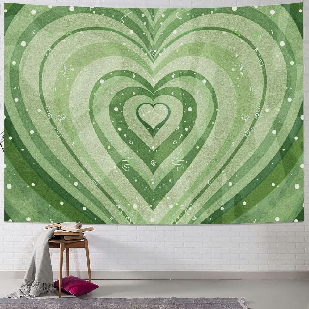 Creowell Sage Green Tapestry, Cute Room Decor Aesthetic, Sage Green ...