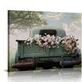 thumbnail image 1 of Creowell Sage Green Truck and Flowers Poster - Vintage Farmhouse Wall Art Print for Tranquil Home Decor, Rustic Country Vibes, Perfect Gift Idea 20x16in, 1 of 6
