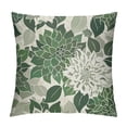 thumbnail image 1 of Creowell Sage Green White Pillow Covers Dahlia Floral Decorative Throw Pillows For Couch Geometry Flowers Modern Pillow Cases Home Decor For Sofa Couch Porch Patio Living Room Outdoor, 1 of 5