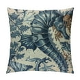 thumbnail image 1 of Creowell Seahorse Throw Pillow Covers Soft Ocean Creature Themed Pillow Cases Cushion Covers for Living Room Bedroom Marine Life Sealife Decor Throw Pillowcases for Sofa Couch Chair White, 1 of 5