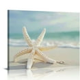 thumbnail image 1 of Creowell  Seashell Picture Canvas Wall Art: Beach Themed Artwork Painting Print for Wall Decor for Dining Room 20x16 in/16x12 in, 1 of 6