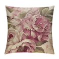 thumbnail image 1 of Creowell   Shabby Chic Pillow Covers, Vintage Modern Flower Throw Pillow Covers, Decorative Floral Rose Pillowcases for Bedroom Living Room Sofa White, 1 of 5