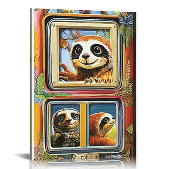 Creowell Slot Machine Canvas Wall Art Modern Home Decor Prints 12x16in