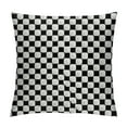 thumbnail image 1 of Creowell  Soccer Throw Pillow Cushion Cover, Abstract Football Ball Pattern Monochrome Geometric Design Sports Fun Activity, Decorative Square Accent Pillow Case, Black White, 1 of 5