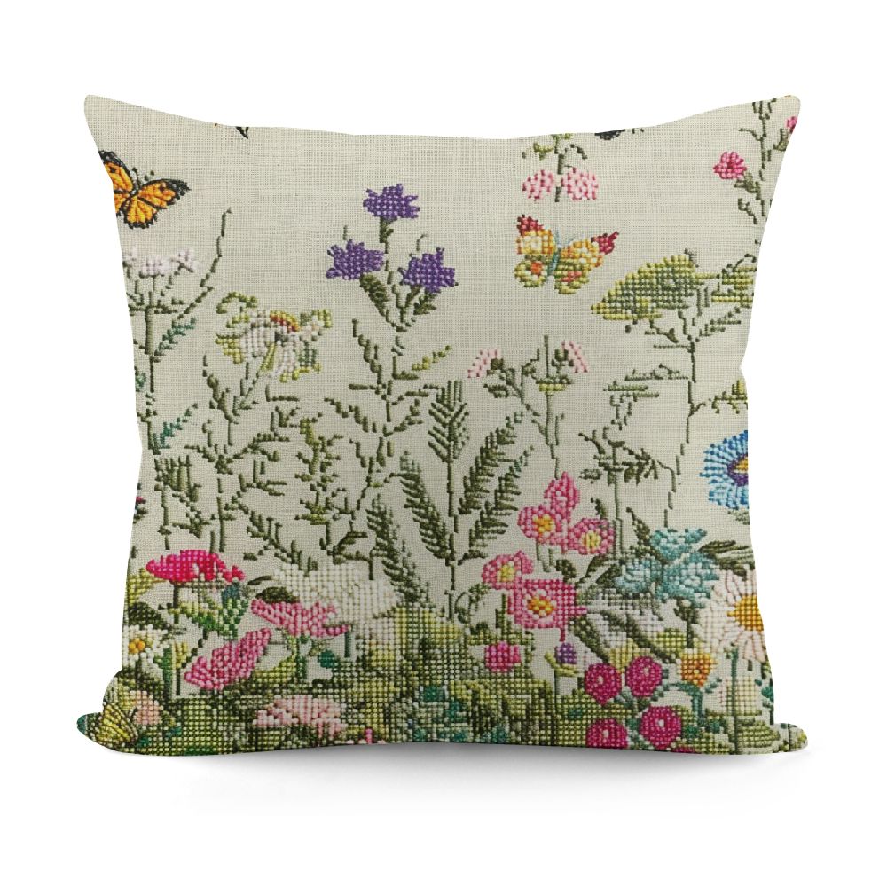 Library Bookshelf Print Pillow Covers - 16x16 Inch Decorative Square Covers For Sofa, Bed, Couch - View #2