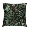 thumbnail image 1 of Creowell Spring Pillow Covers Black Sage Green Flower Decor Farmhouse Throw Pillows Spring Vintage Botanical Print Floral Decorations Pillowcase Outdoor Cushion Case for Couch Sofa, 1 of 5