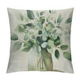 thumbnail image 1 of Creowell  Spring Summer Leaf Pillow Covers Watercolor Eucalyptus Leaves Couch Pillow Cases Sage Green Farmhouse Throw Pillows Home Decor for Living Room Bedroom Bed Cushion Outdoor, 1 of 5