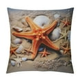 thumbnail image 1 of Creowell Starfish Coastal Beach Orange White Fall Autumn Pillow Protector Beach Starfish Super Soft Pillowcase Cushion Cover Two Sides Printed Throw Pillow Covers for Decoration Sofa Couch, 1 of 5