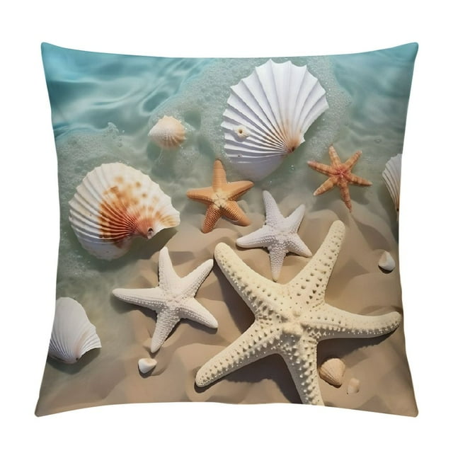 Creowell Starfish Seashells Beach Modern Farmhouse Rustic Decorative