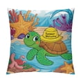 thumbnail image 1 of Creowell Summer Welcome Throw Pillow Covers  Farmhouse Beach House Decorative Lumbar Pillowcases Sea Turtle Cushion Covers for Front Porch Decor Housewarming Gifts White, 1 of 5