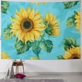 thumbnail image 1 of Creowell Sunflower Floral Aesthetic Flower Yellow Blue Wall Tapestry for Bedroom Wall Flags Tapestry for Bedroom Living Room Wall Art Decor Tapestries Multi Size Painting, 1 of 6