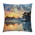 thumbnail image 1 of Creowell Sunset Pillow Covers for Couch Sofa Indoor Outdoor Square Autumn Soft and Durable 1PC 22x22in, 1 of 5