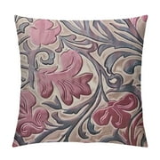 Creowell   Throw Pillow Cover, Classis Floral Anaglyph Fabric, Decorative Pillow Cover, Indoor/Outdoor Pillows Shell, Cushion Cover - Multi-Size,Light Purple)