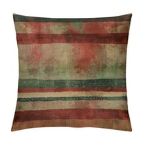 Creowell Throw Pillow Cover Western Tribal Geometric Brown Southwest Decorative Pillow Case Home Decor Square 18 x 18 Inch Pillowcase