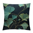 thumbnail image 1 of Creowell Throw Pillow Covers, Blend Fabric, Gingko Leaf Pattern Decorative Pillow Covers for Couch Bed, 1 of 5