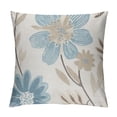 thumbnail image 1 of Creowell  Throw Pillow Covers Decorative Pillow Cases for Sofa Couch Bed,Sunflower Pattern,Blue Cream, 1 of 5