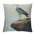 Creowell Throw Pillow Covers Double Sided Heron Painting Decorative