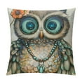 thumbnail image 1 of Creowell Throw Pillow Covers Rural Style Owl Pattern Cushion Pillow Case Home Decor Pillowcase Multi-Size, 1 of 5
