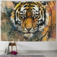 Creowell Tiger Tapestry, Animal Tapestry Wall Hanging, Aesthetic
