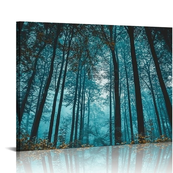 Creowell Trees Forest Sky Canvas Print Wall Art Home Decor 20x16in