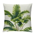 thumbnail image 1 of Creowell  Tropical Leaves Throw Pillow Covers Green Palm Leaf Decorative Pillow Cases Outdoor Cushion Covers for Sofa Couch Garden Home Decor 20x20in, 1 of 5