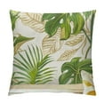 thumbnail image 1 of Creowell Vintage Banana Leaves Decorative Lumbar Pillow Cover Outdoor Tropical Palm Leaves Throw Pillows Covers Summer Theme Long Pillow Cases for Home Couch (Banana Leaf) 12x12in, 1 of 5