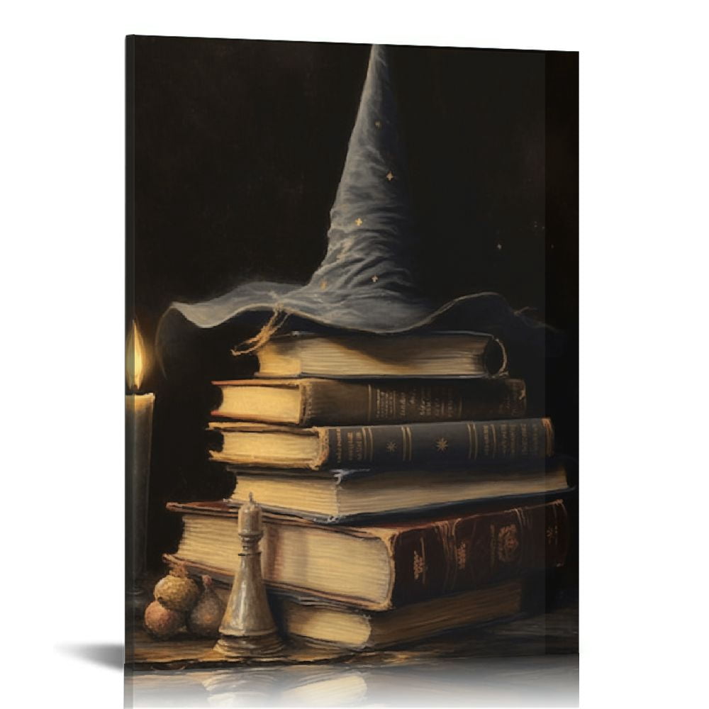 Creowell Vintage Dark Academia Halloween Canvas Wall Art Poster Gothic ...