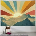 thumbnail image 1 of Creowell  Vintage Sun Tapestry for Classroom Rainbow Boho 70s Sunshine Sunset Tapestries Wall Hanging Aesthetic Retro Tapestrys for Living Room Dorm  40x60inch, 1 of 6