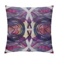thumbnail image 1 of Creowell  Vintage Throw Pillow Cushion Case, Vintage Style Geometrical Ornament Stripes and Circles in Vibrant Colors Print, DecorativePillow Cover, , Lavender Plum, 1 of 5