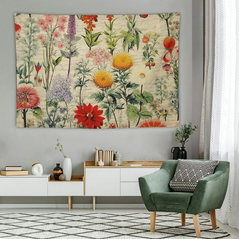 Wildflower wall tapestry new arrivals