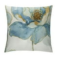 thumbnail image 1 of Creowell Watercolor Floral Leaves Abstract Plant Print Throw Pillows Modern Art Decoration Square Cushion Case Family Sofa Living Room Outdoor Decor Pillow Case  (Lotus Flower), 1 of 5