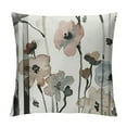 thumbnail image 1 of Creowell Watercolor Floral Pillow Covers in Brown Cream Grey Teal Flower Lumbar Pillow Cases Rustic Abstract Modern Throw Pillows Summer Home Decor for Room Bedroom Bed Cushion, 1 of 5