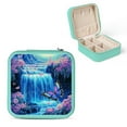 thumbnail image 1 of Creowell Waterfall Butterfly Flowers Jewelry Box for Necklaces Rings Green, 1 of 5
