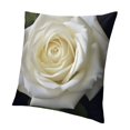 thumbnail image 1 of Creowell  White Rose Print Throw Pillow Cover Decorative Throw Pillow Covers Soft Couch Pillowcase Square Cushion Case Farmhouse Pillow Covers for Sofa Bedroom Living Room Home Decor, 1 of 5