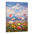 thumbnail image 1 of Creowell Wildflower Oil Painting Canvas Wall Art Picture 16x20in for Bedroom Living Room Home Decor 16x20in, 1 of 3