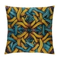 thumbnail image 1 of Creowell Woven Pattern Print Throw Pillow Covers Decorative Pillow Cover Square Cushion Cases Soft Cushion Cover Throw Sofa Pillow Case for Home Decor Living Room Bed Couch Car, 1 of 5