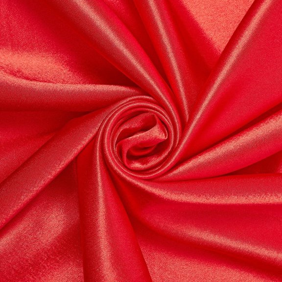 Crepe Back Satin Bridal 58/60 Inch Silky Polyester Fabric By The Yard For Sewing Apparel, Accessories, Décor & More - Dark Red (5 Yards)