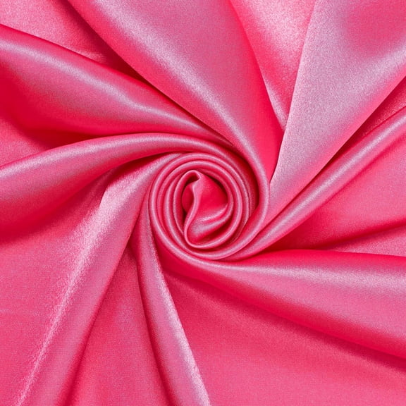 Crepe Back Satin Bridal Fabric Drapery Soft 60" Inches By the Yard (Fuchsia)