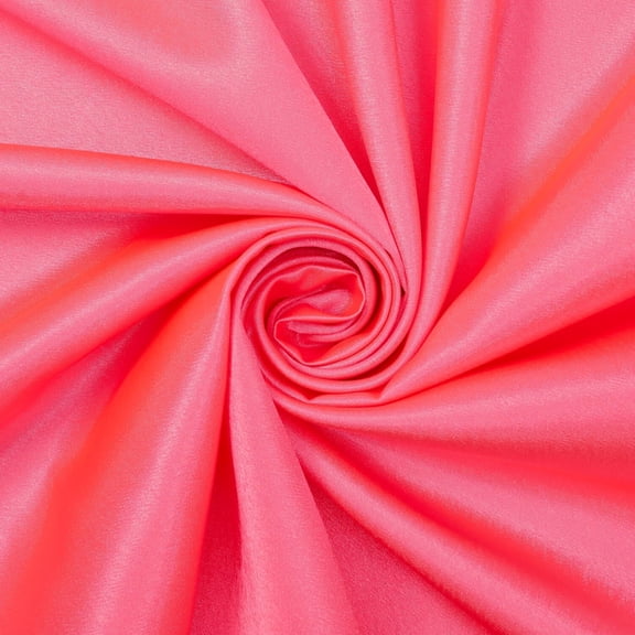 Crepe Back Satin Bridal Fabric Drapery Soft 60" Inches By the Yard (Neon Fuchsia)