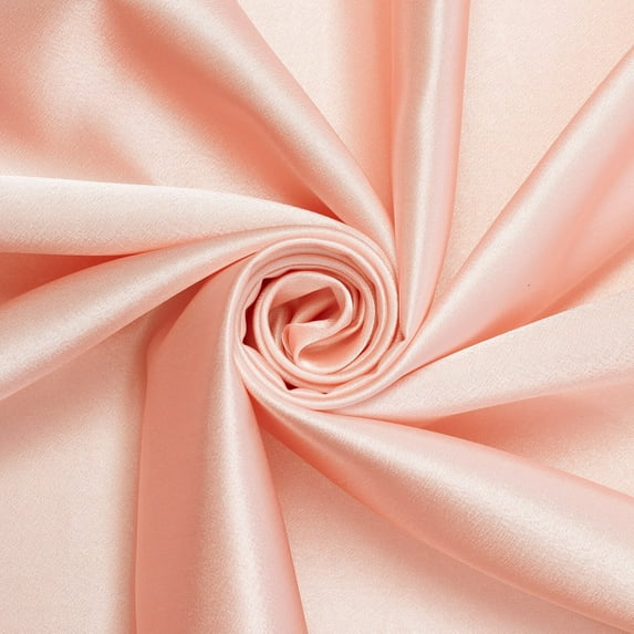 Crepe Back Satin Bridal Fabric Drapery Soft 60" Inches By the Yard (Shrimp)