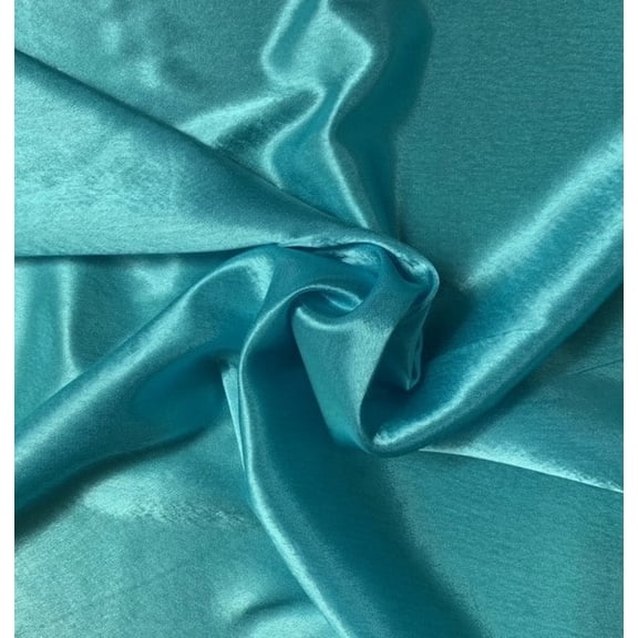 Burlap Fabrics Crepe Back Satin Teal - 58 Inch Wide 100 Polyester Sold by the Yard