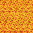 thumbnail image 1 of Crepe De Chine Gaillardia Yellow Sheer Floral Print Fabric 58" Wide By The Yard, 1 of 3